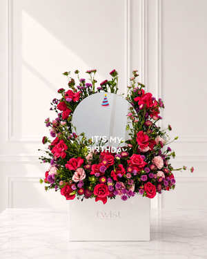 Floral Mirror Box