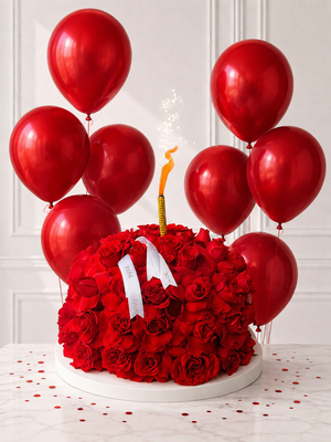 Red Rose Cake