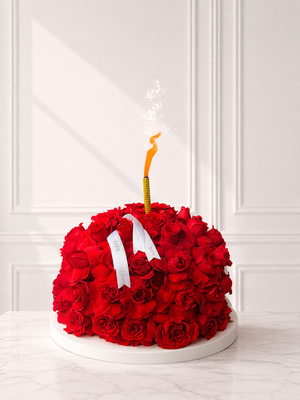 Red Rose Cake