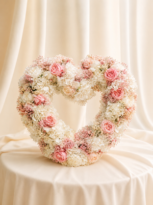 Floral Heart Outline